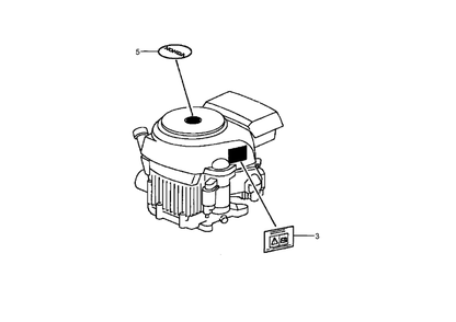 Part Location Diagram of 87516-Z0A-010 Lawn Boy MARK-CAUTION, OPERATOR